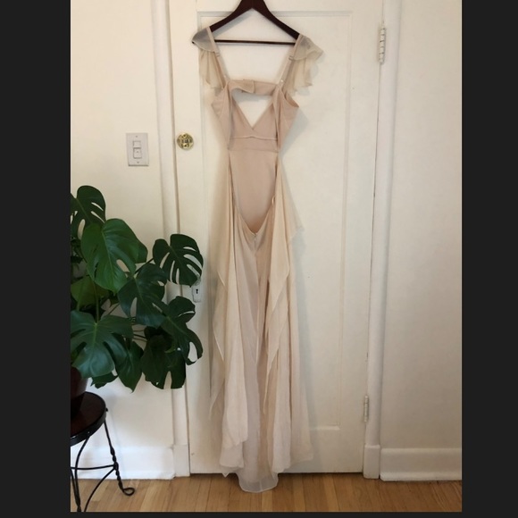 BCBG Runway Lourdes Blush Dress size 10 NWT - Picture 5 of 8